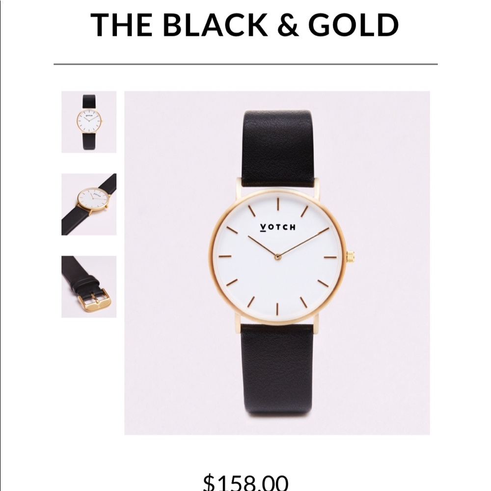 Brand new votch classic black and gold